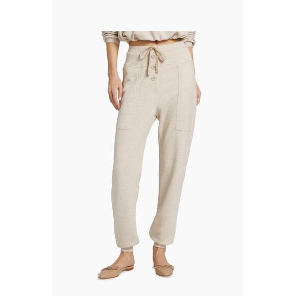 Ulla Johnson Blake SS Sweatshirt Top in Oatmeal Melange M - Picture 5 of 5